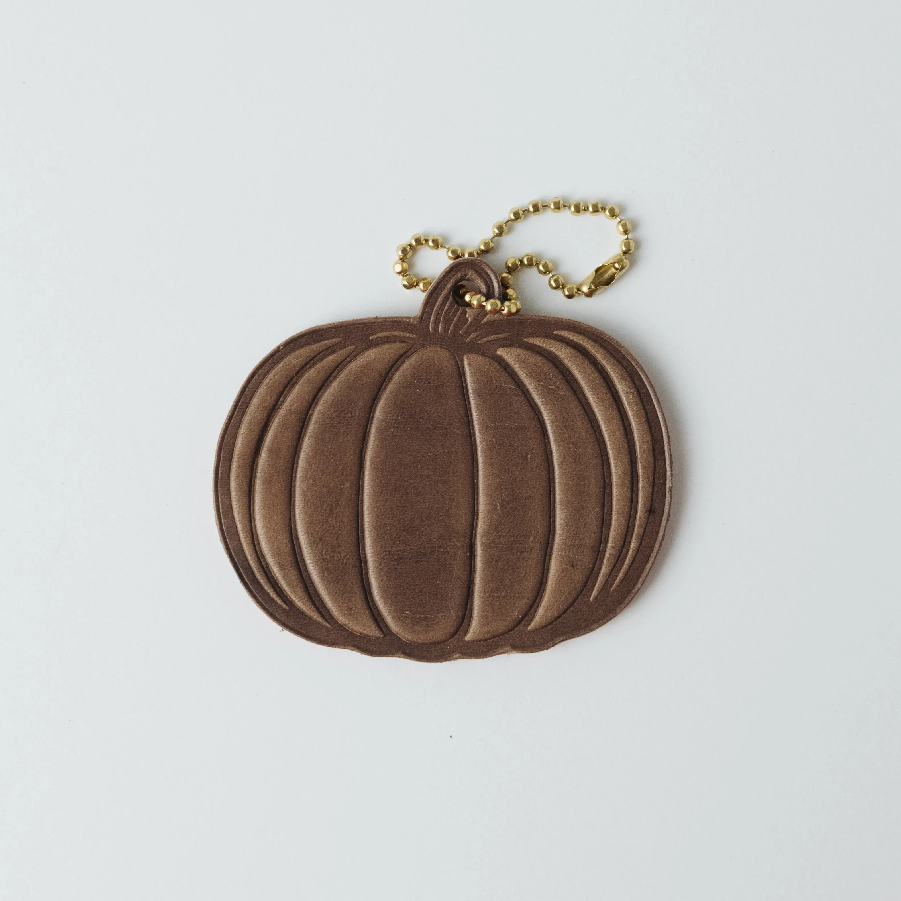 2-Ply Horween Pumpkin Tag