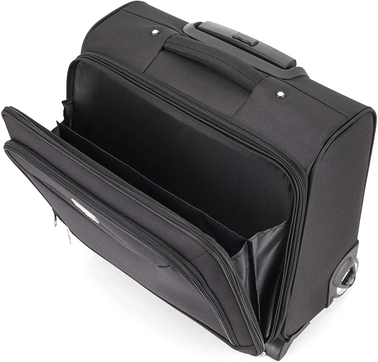 2 Wheel Laptop Trolley Case (Black)