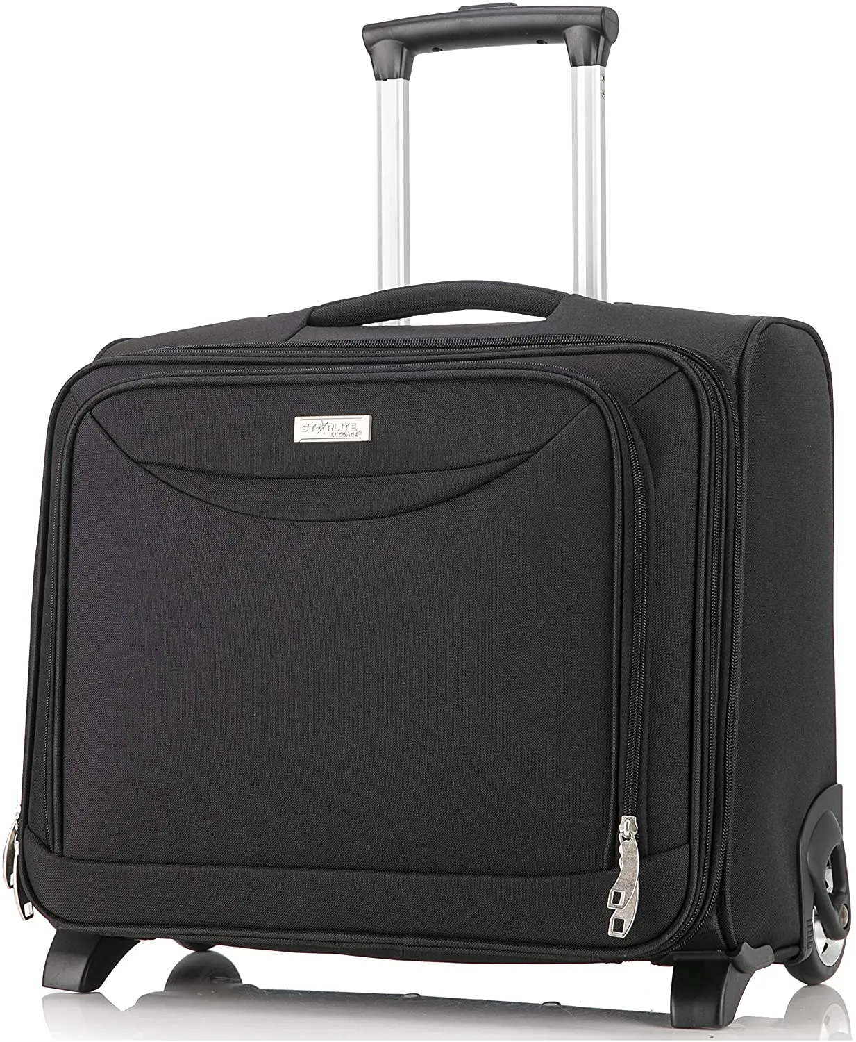 2 Wheel Laptop Trolley Case (Black)