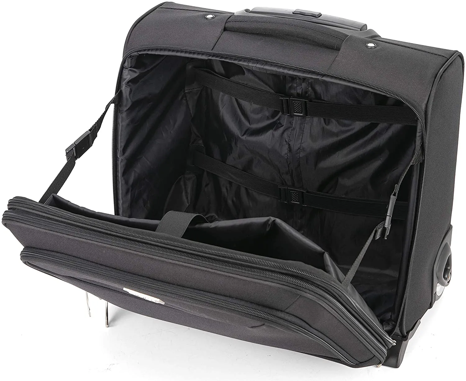 2 Wheel Laptop Trolley Case (Black)