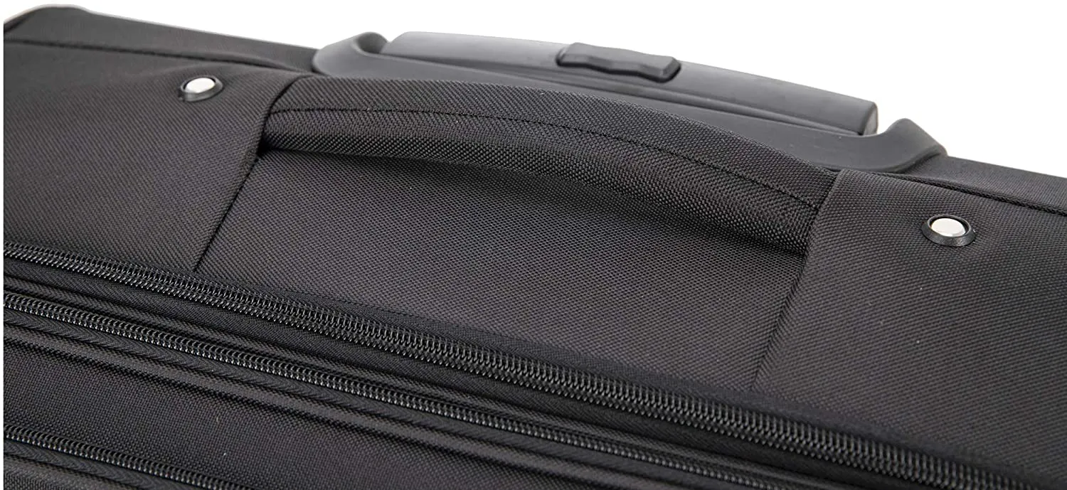 2 Wheel Laptop Trolley Case (Black)