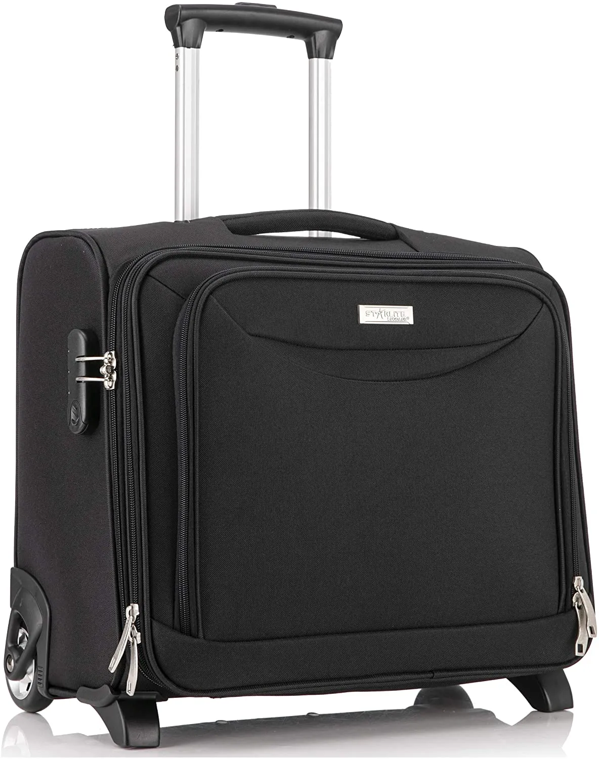 2 Wheel Laptop Trolley Case (Black)