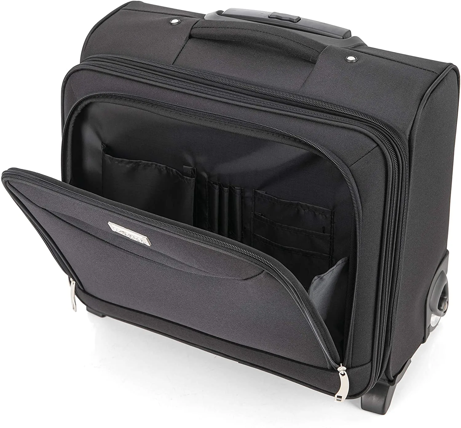 2 Wheel Laptop Trolley Case (Black)