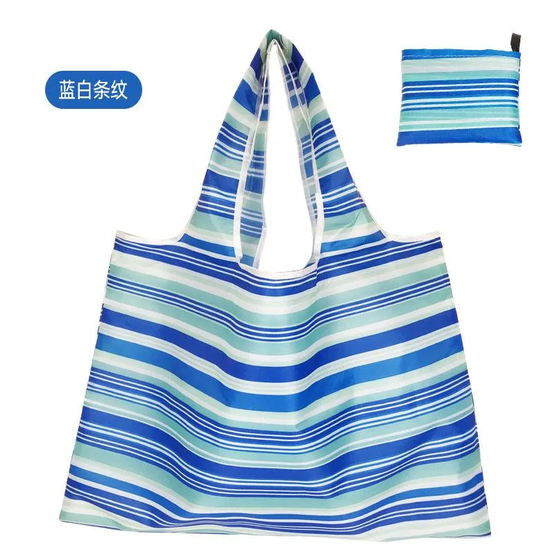 210D Oxford cloth shape folding shopping bag environmental protection storage bag LI-010003