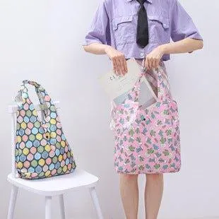 210D Oxford cloth shape folding shopping bag environmental protection storage bag LI-010003