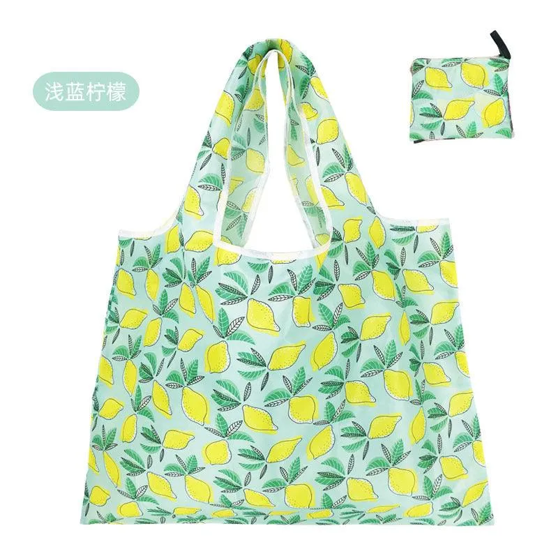 210D Oxford cloth shape folding shopping bag environmental protection storage bag LI-010003