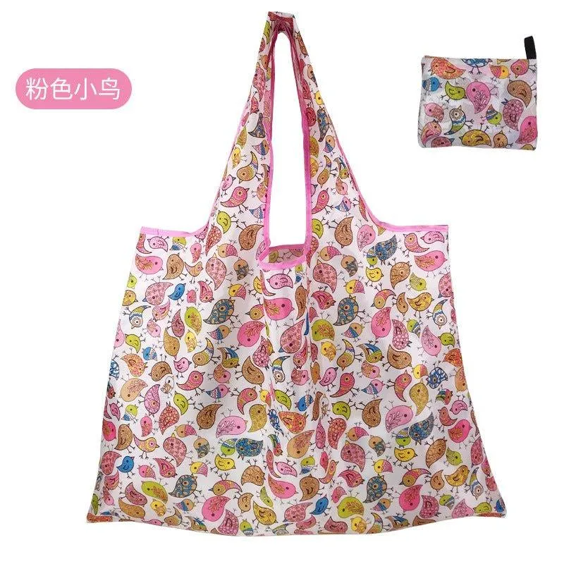 210D Oxford cloth shape folding shopping bag environmental protection storage bag LI-010003