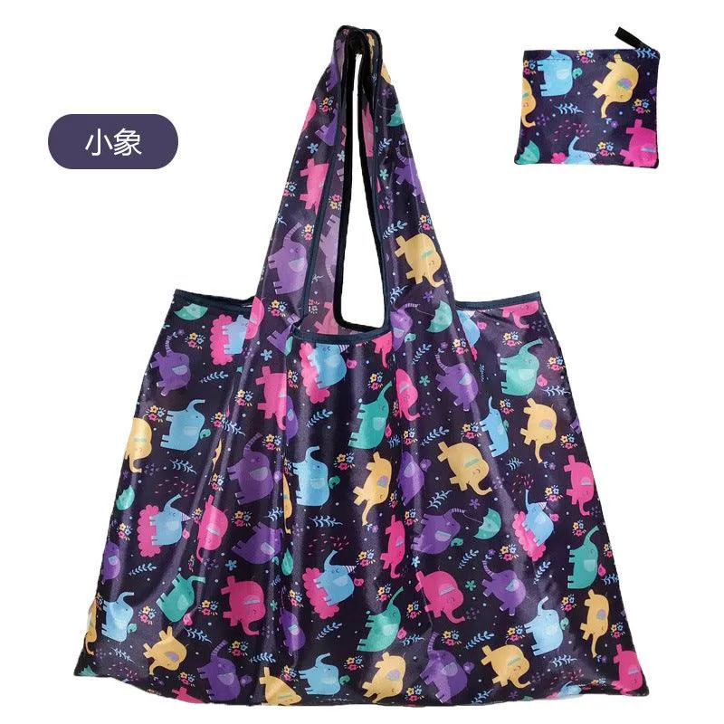 210D Oxford cloth shape folding shopping bag environmental protection storage bag LI-010003