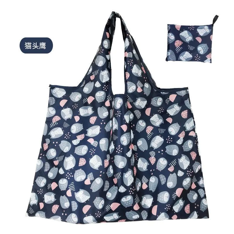 210D Oxford cloth shape folding shopping bag environmental protection storage bag LI-010003