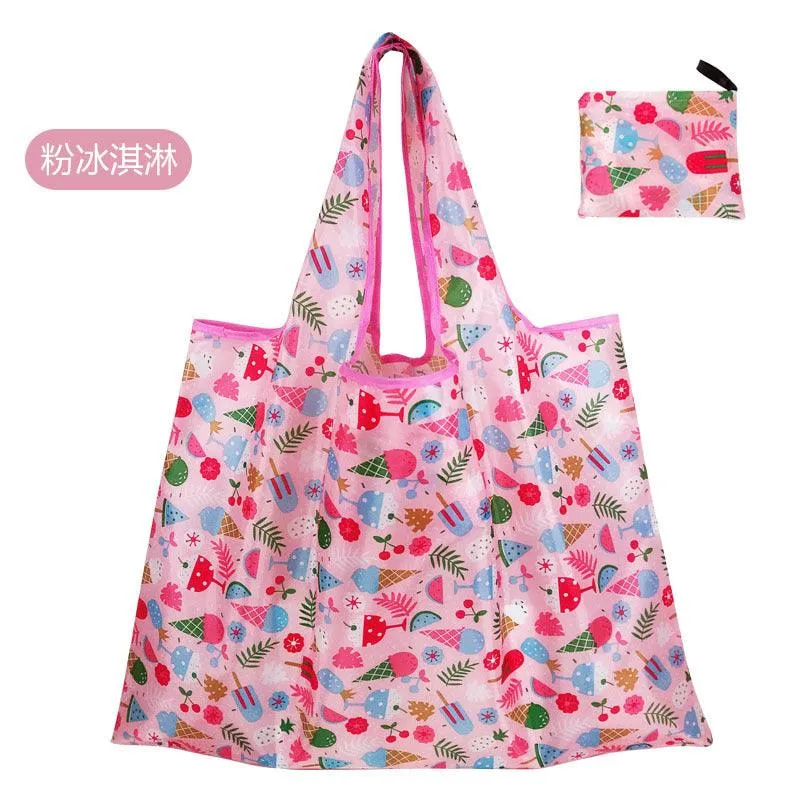 210D Oxford cloth shape folding shopping bag environmental protection storage bag LI-010003