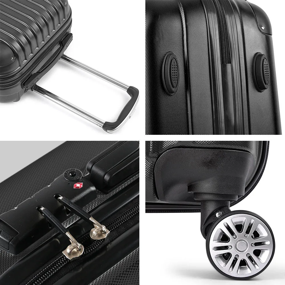 24" Luggage Suitcase Hardcase Carry On Trolley Set Travel