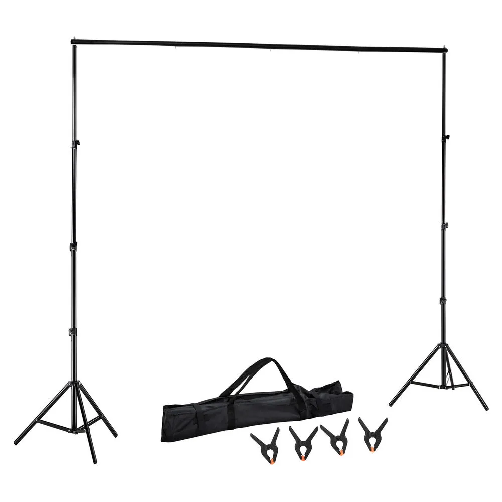 2x3M Photography Backdrop Stand Kit Studio Screen Photo Background Support Set