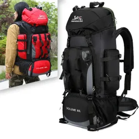 90L Waterproof Hiking Camping Backpack Trekking Bag