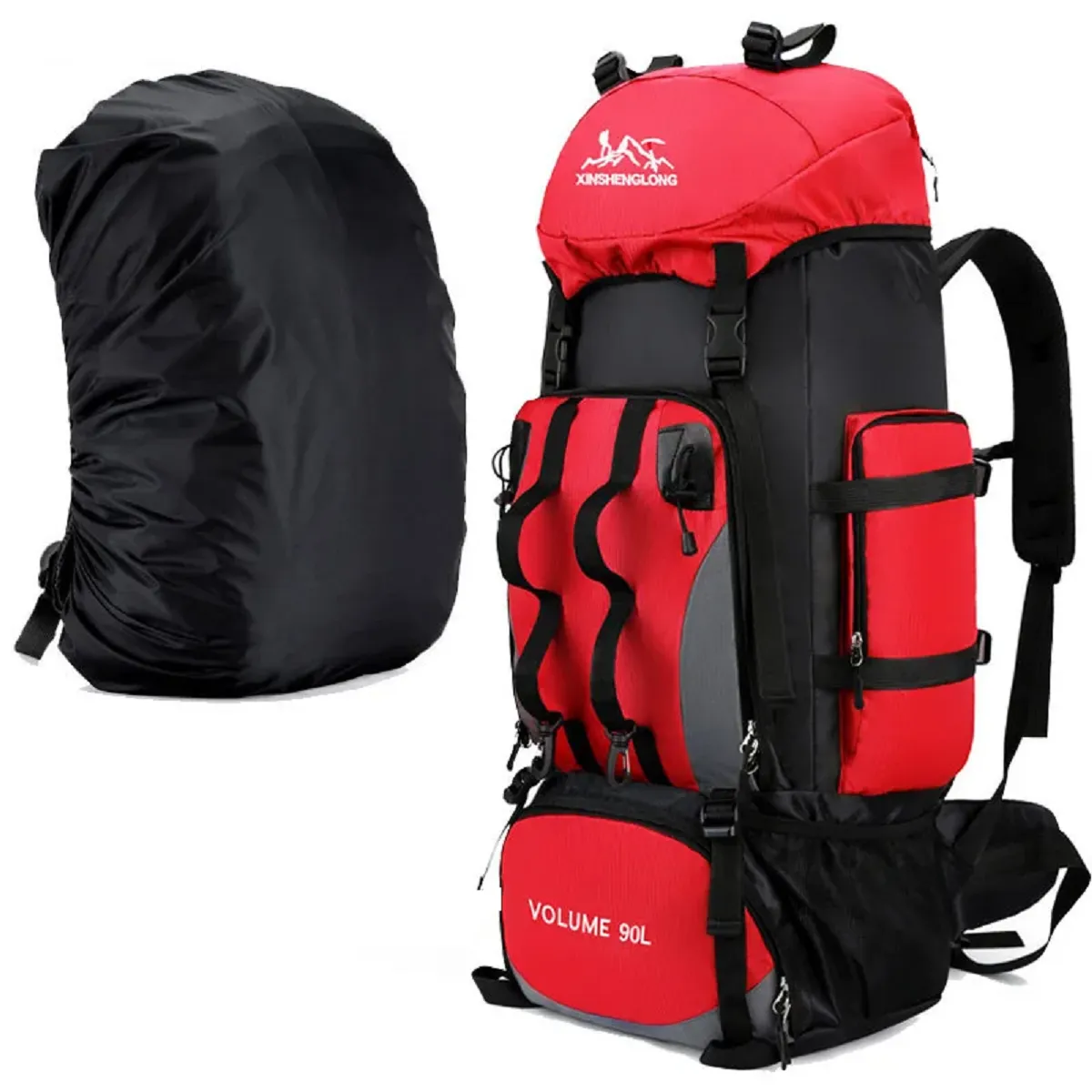 90L Waterproof Hiking Camping Backpack Trekking Bag