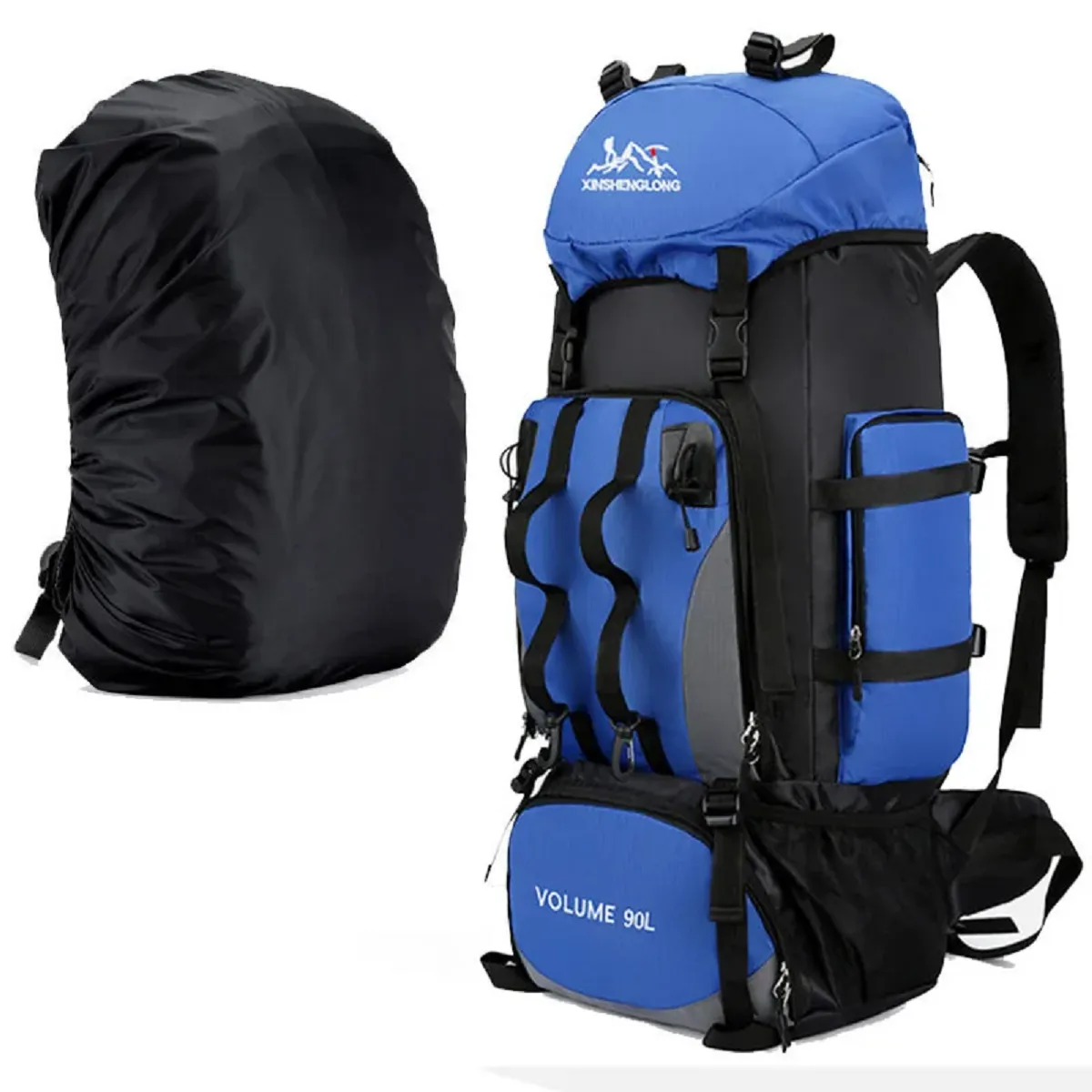 90L Waterproof Hiking Camping Backpack Trekking Bag