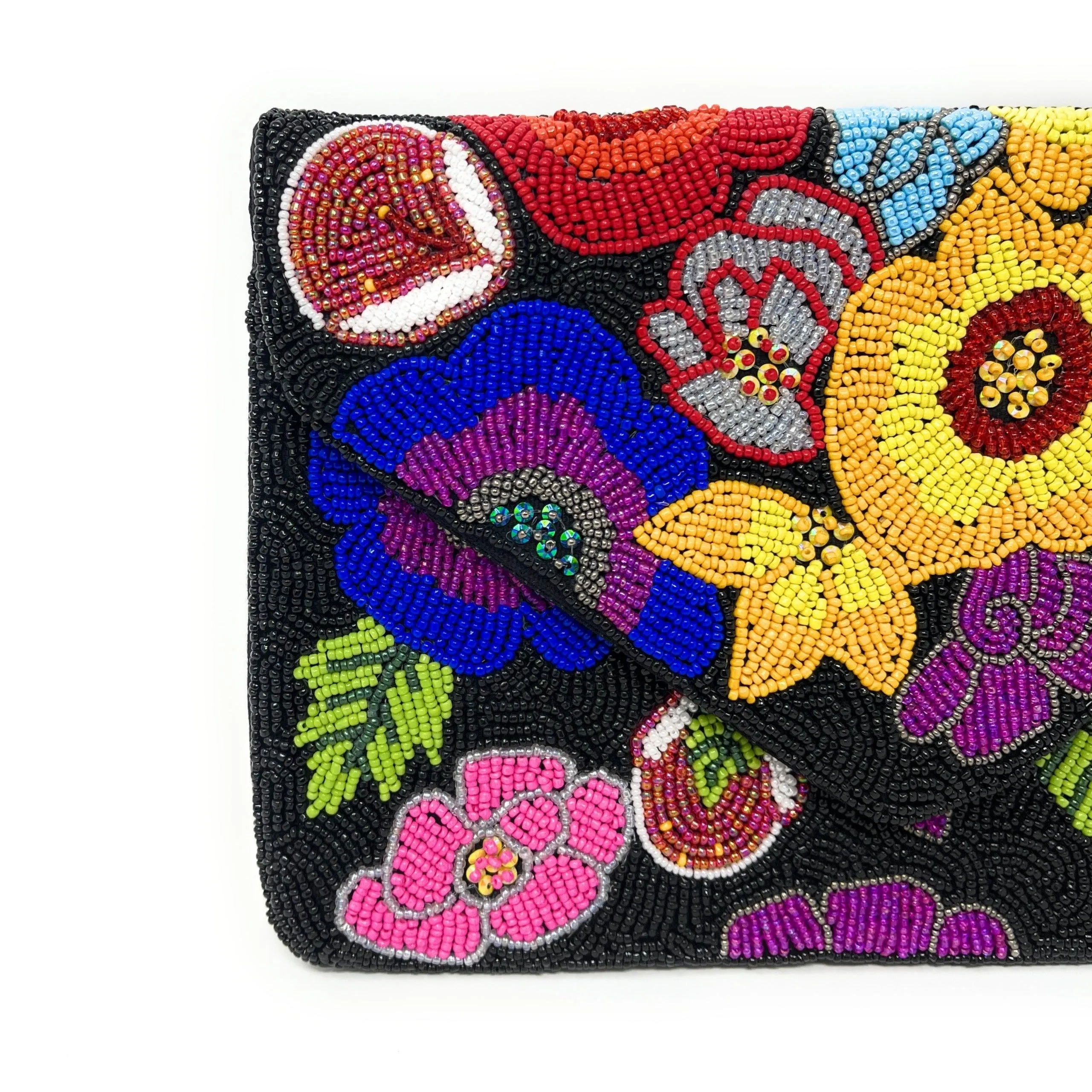 Alice Beaded Floral Clutch Purse