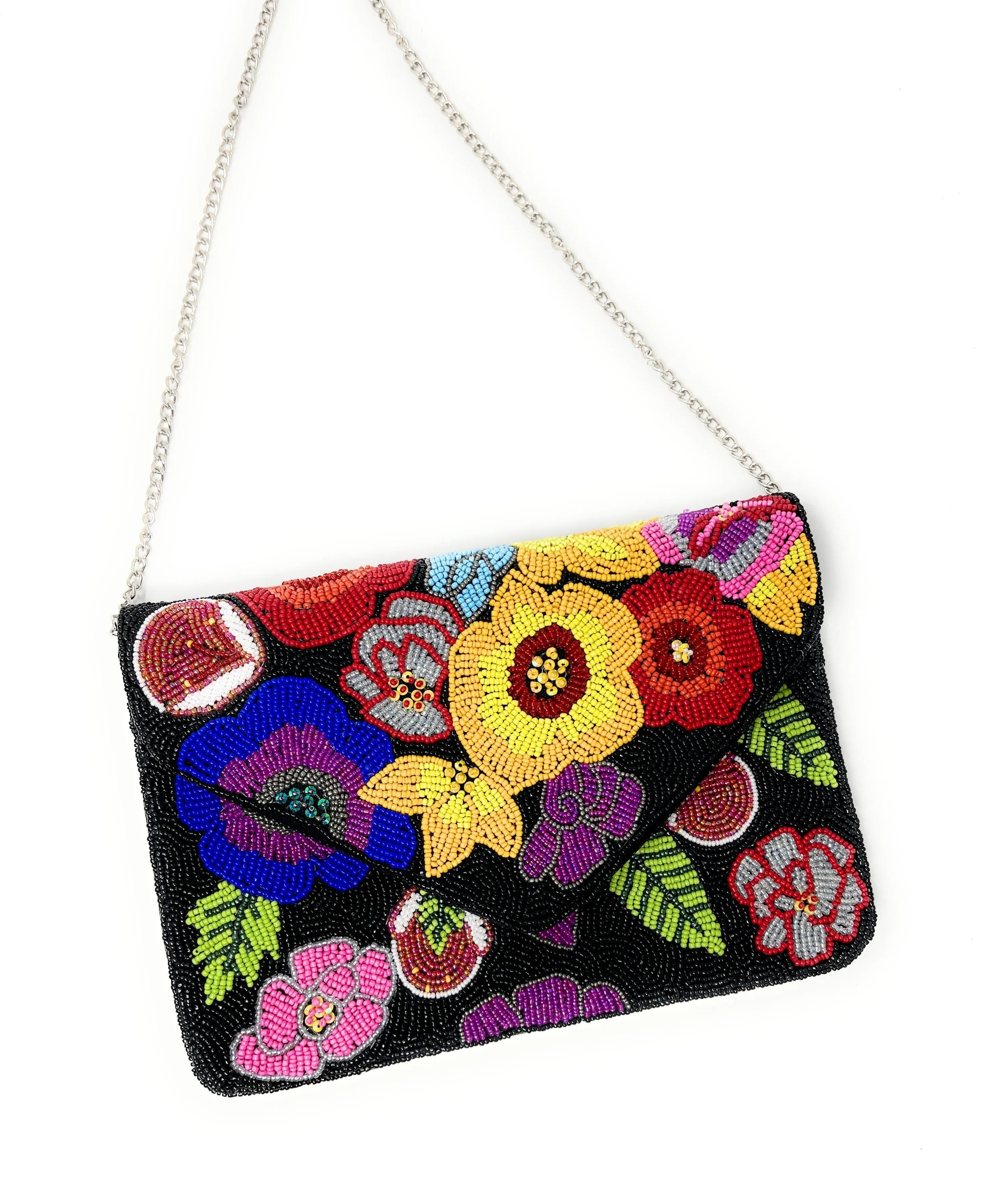 Alice Beaded Floral Clutch Purse