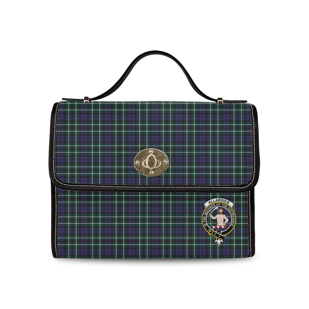 Allardice Tartan Waterproof Canvas Bag with Family Crest