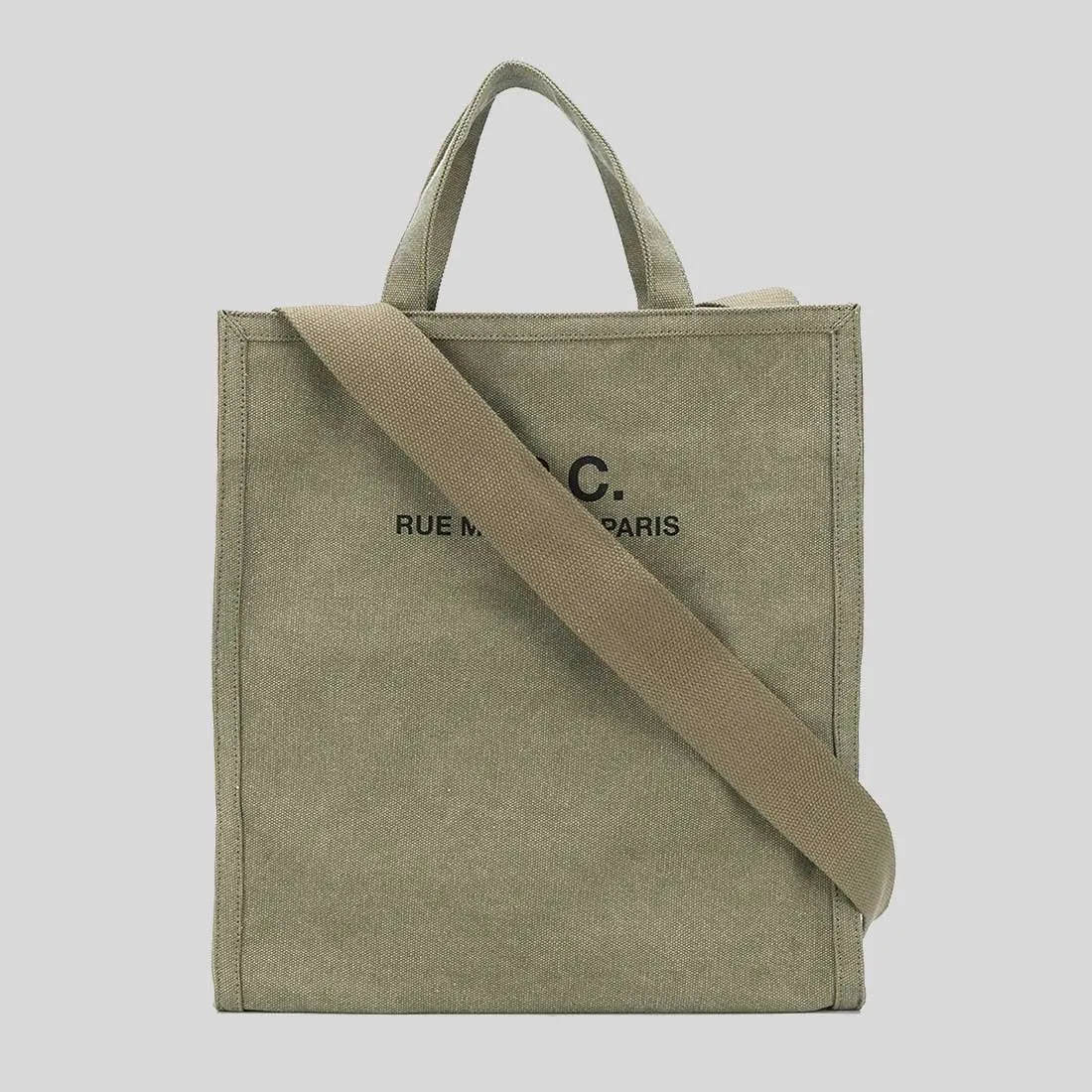 A.P.C. Recuperation Shopping Bag Khaki CODBMH61318JAA