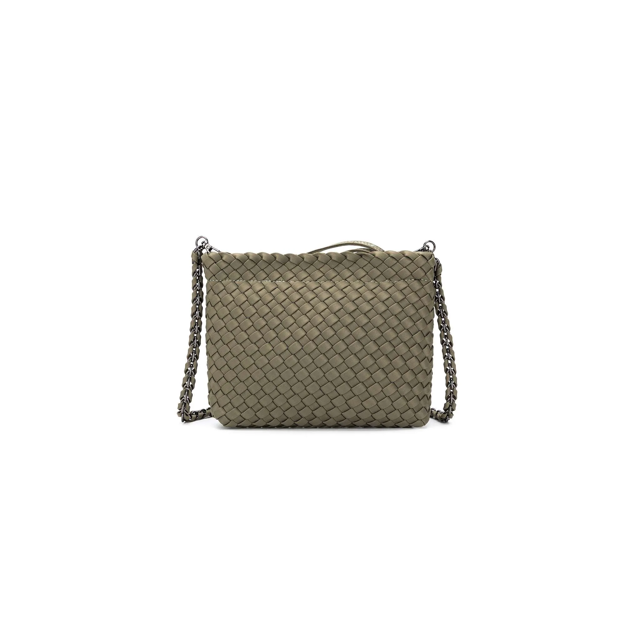 Aria Light Olive Clutch Crossbody Bag