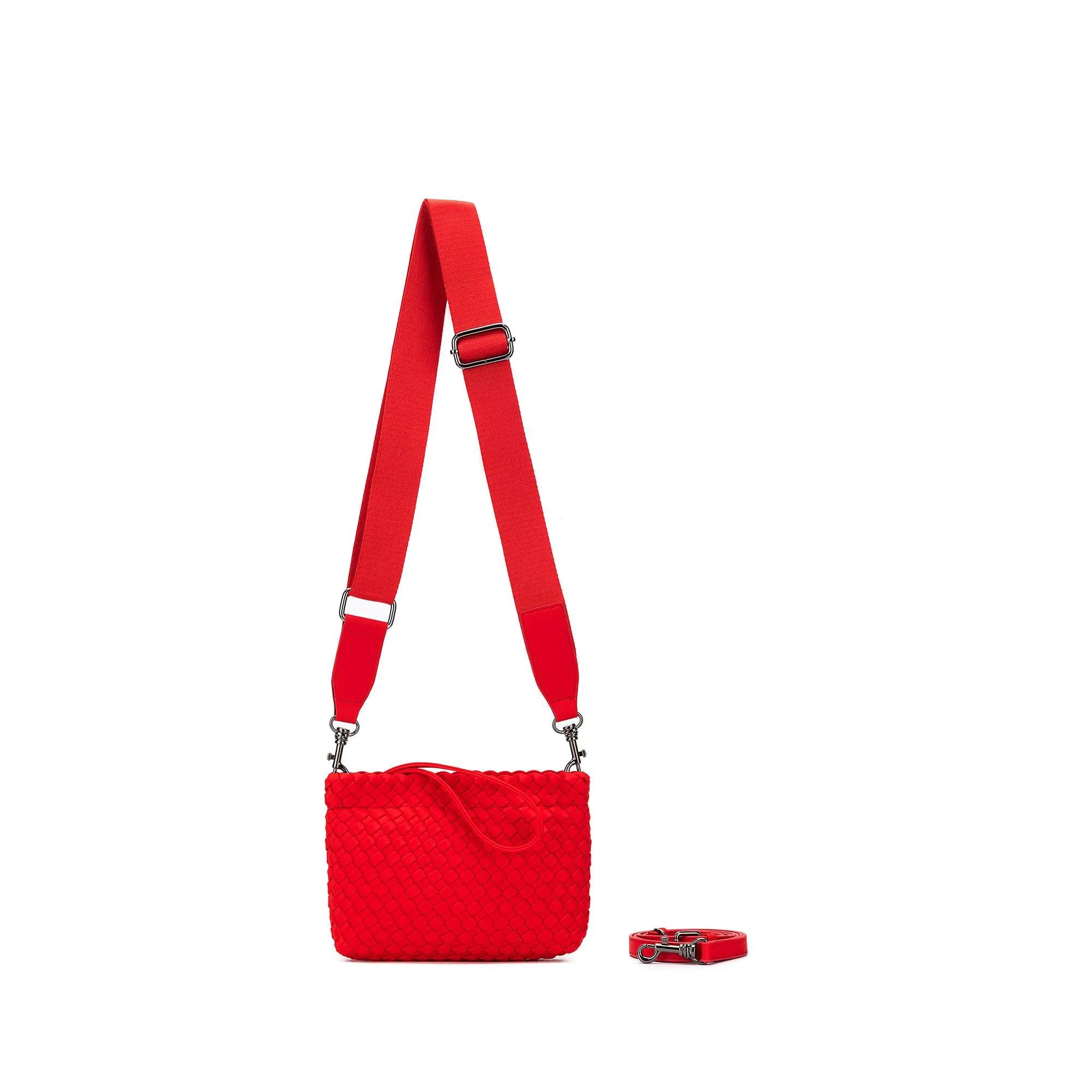 Aria Red Clutch Crossbody Bag