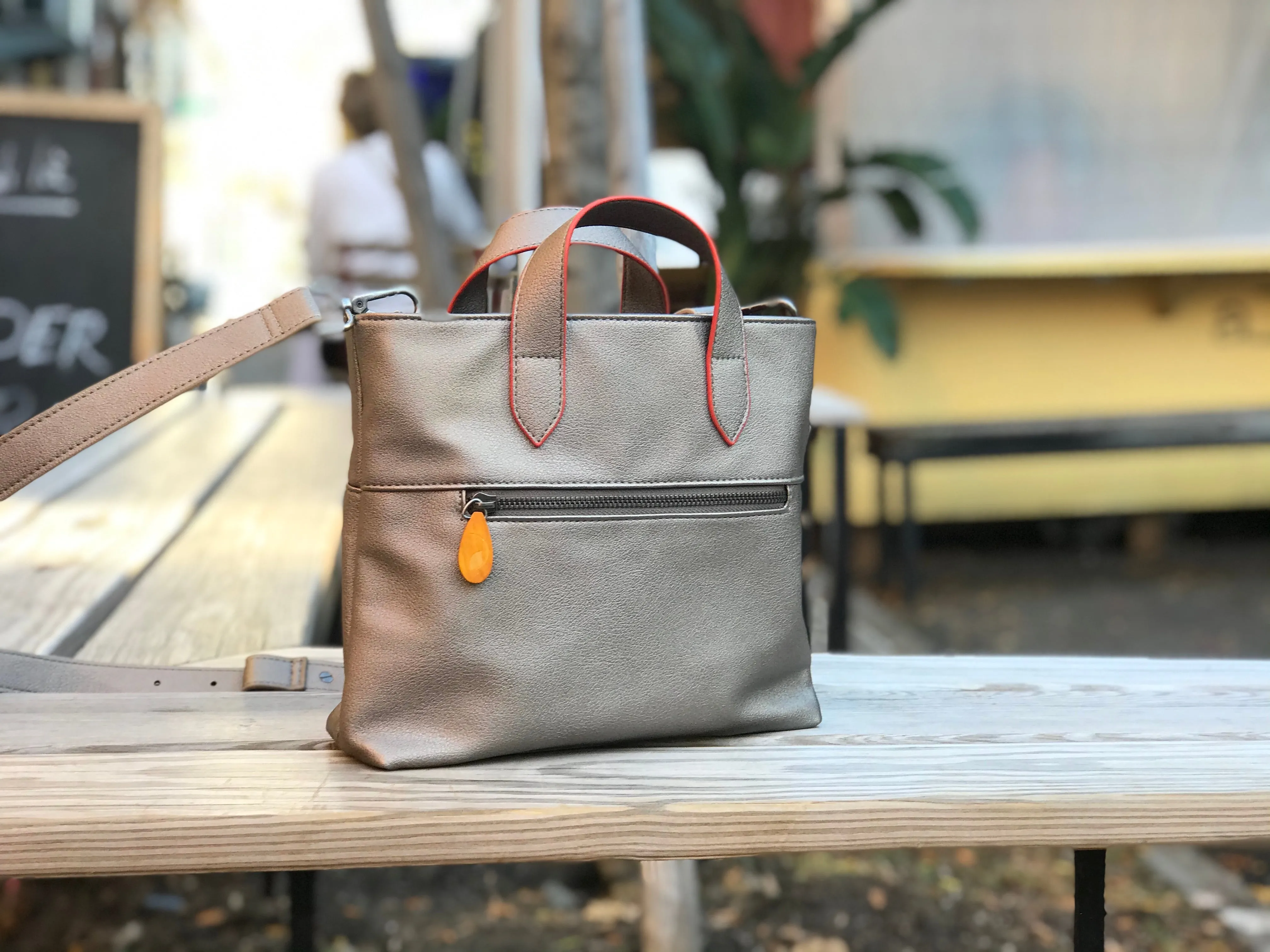 Atlantic Crossbody Satchel: Chic & Compact Vegan Bag for Essentials (Phone, Wallet, Water Bottle)