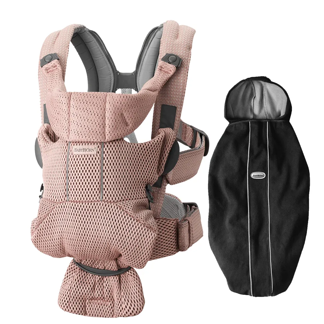 Baby Carrier Free, Dusty Pink, 3D Mesh   Cover