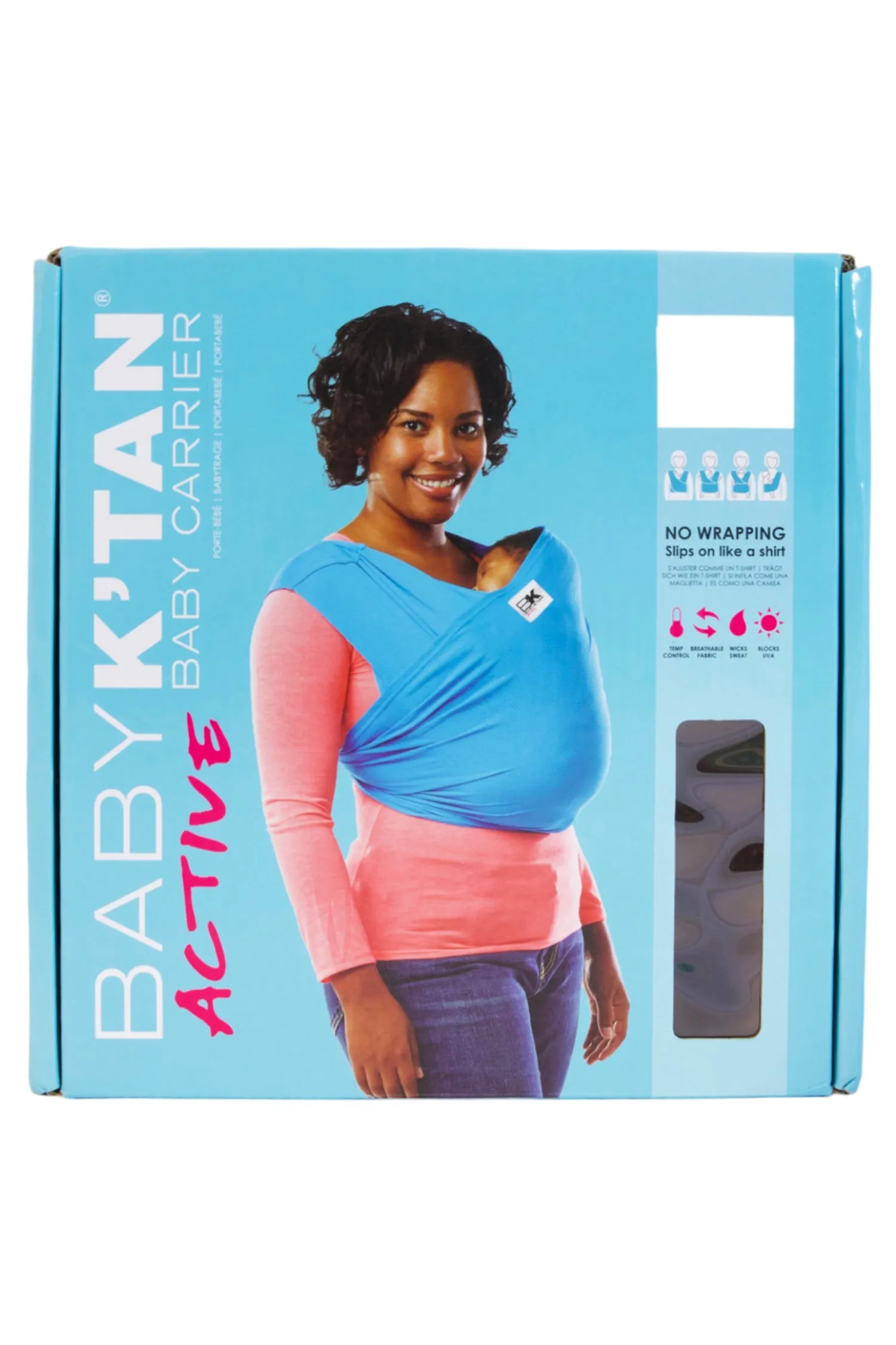 Baby K'tan Active Oasis Baby Carrier - Blue/Turquoise - XL