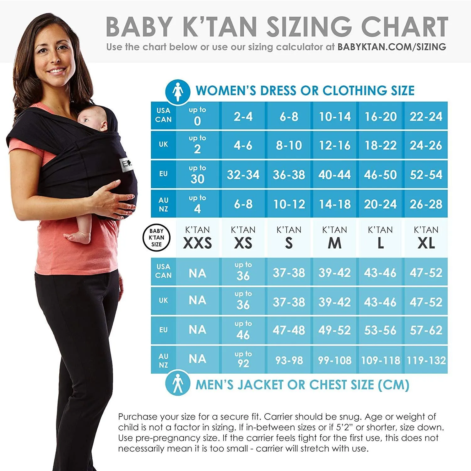 Baby K'tan Carrier Original | Heather Grey