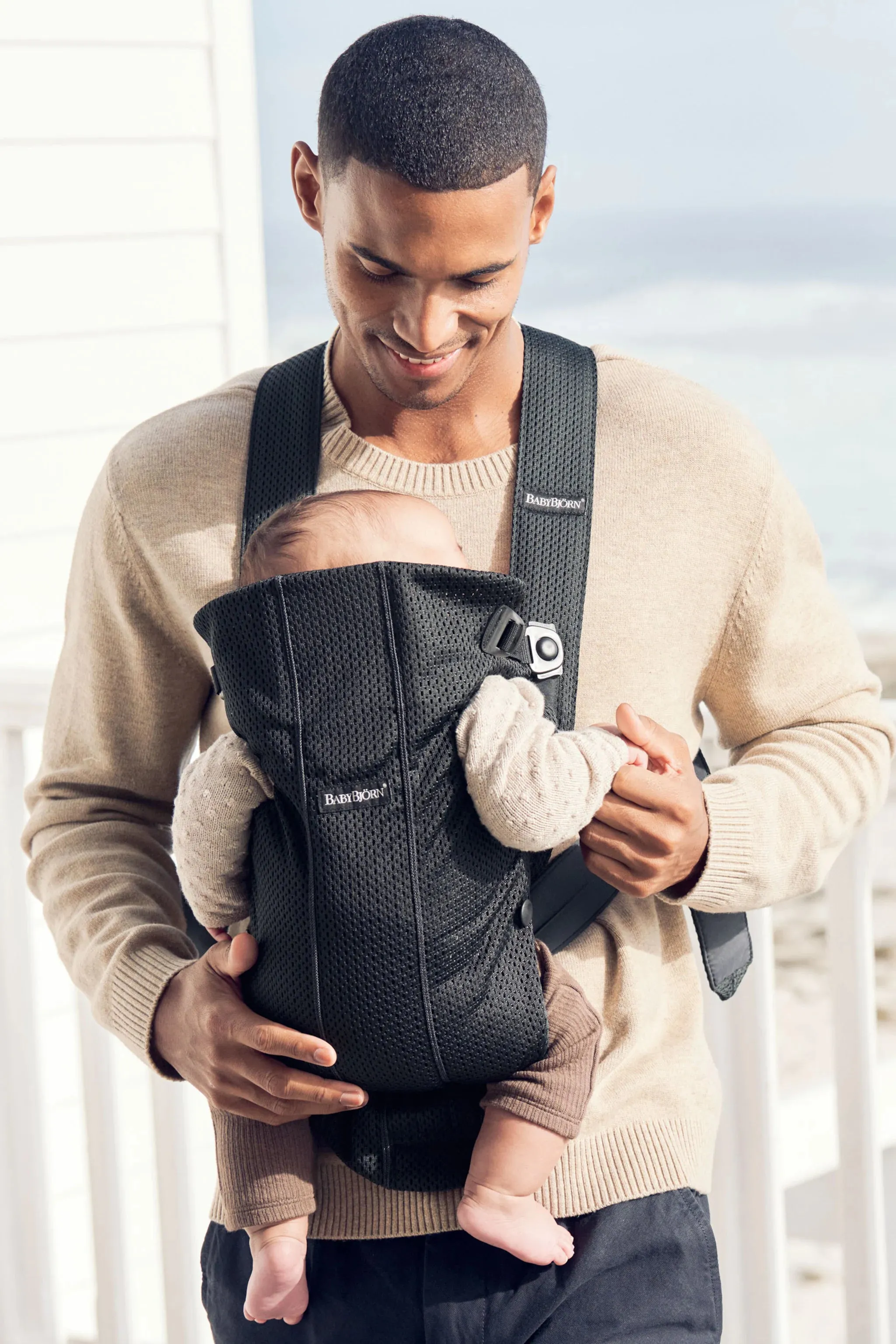 BabyBjorn Draagzak Mini 3D Mesh Zwart