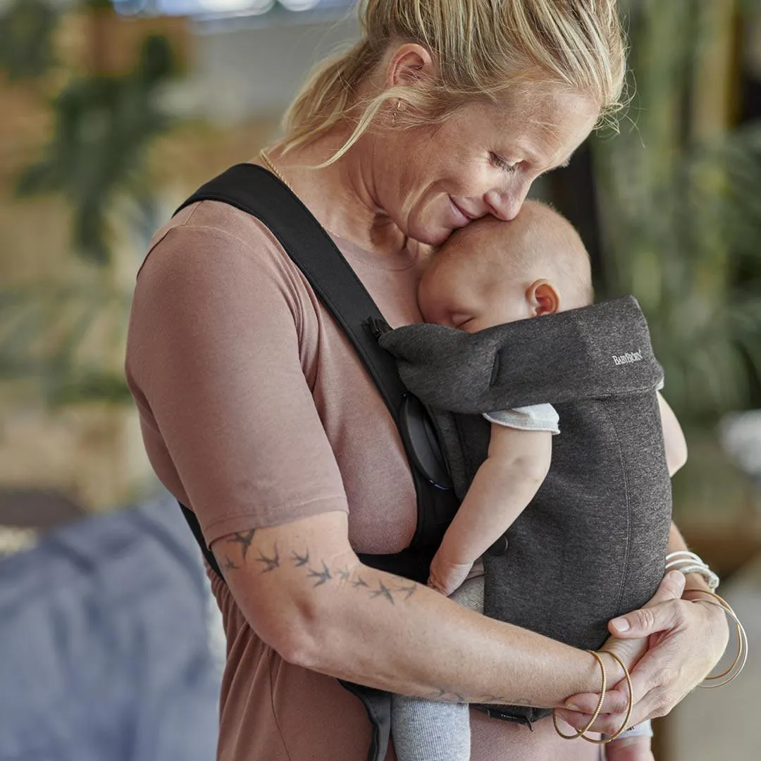 BabyBjorn Mini 3D Jersey Baby Carrier - Charcoal Grey