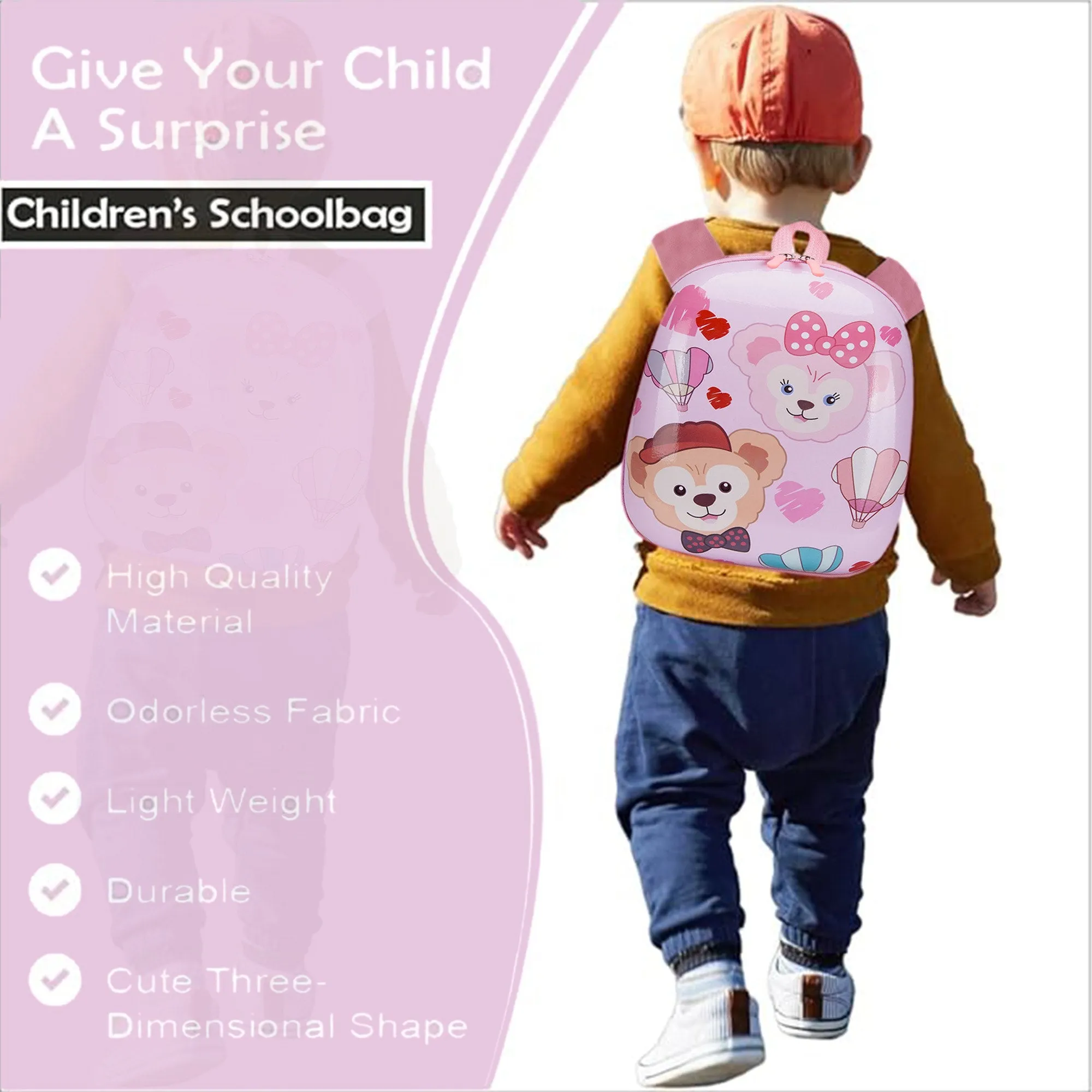 Babymoon Multipurpose Kids Backpack | Children’s School Bag for Boys & Girl’s | Kids Travel Backpack | Teddy