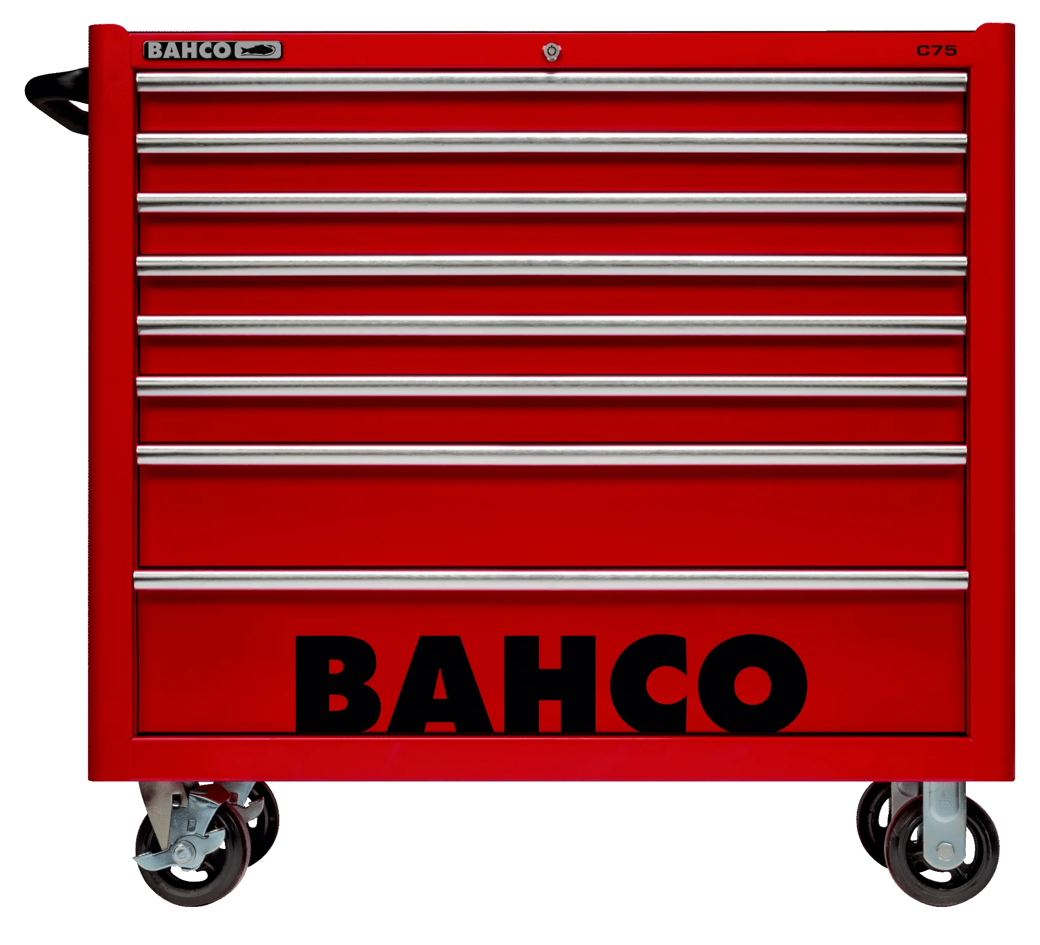 Bahco 1475KXL8RED C75 8 Drawer 40" Red Classic Mobile Roller Cabinet