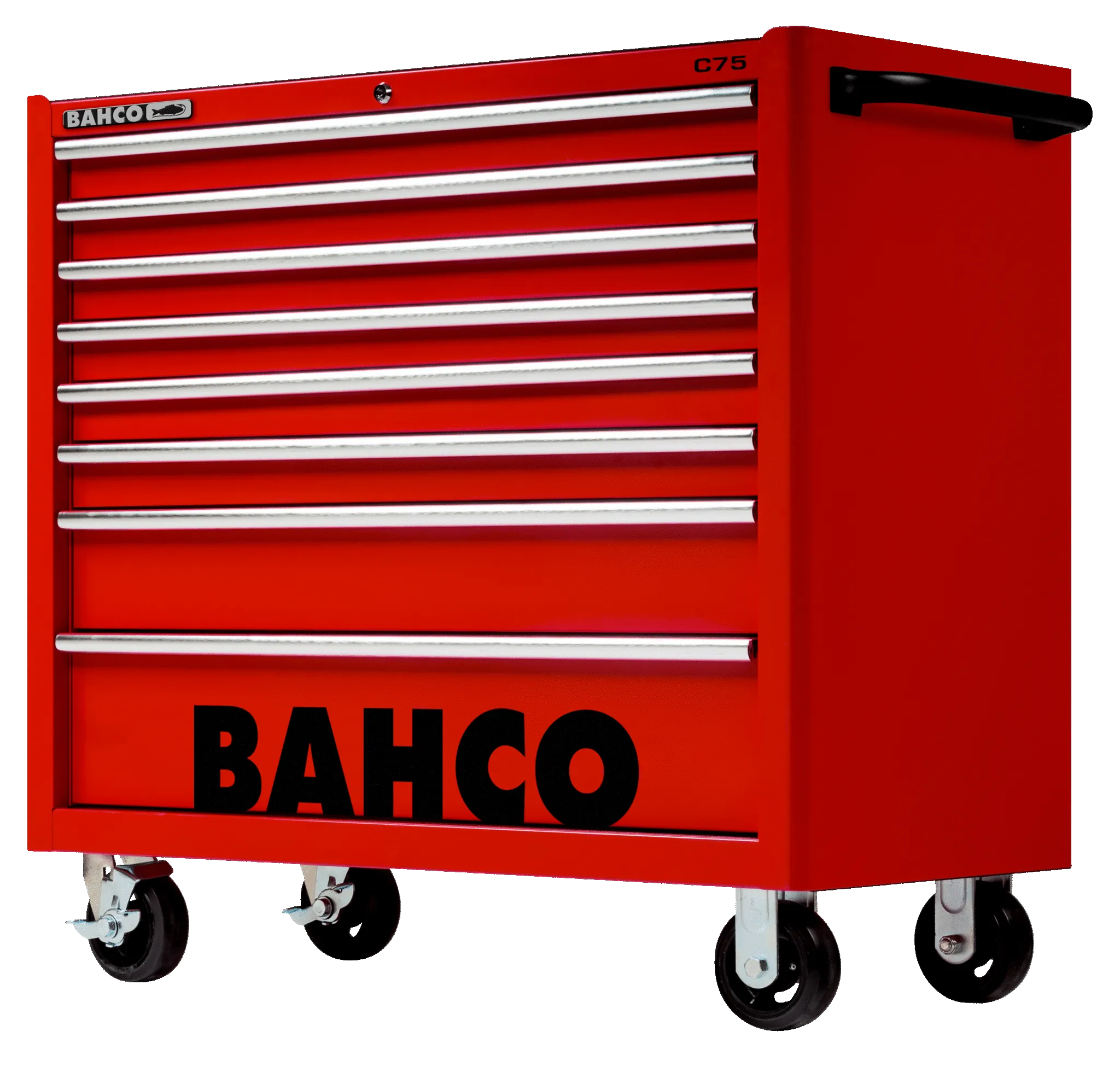 Bahco 1475KXL8RED C75 8 Drawer 40" Red Classic Mobile Roller Cabinet