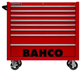 Bahco 1475KXL8RED C75 8 Drawer 40" Red Classic Mobile Roller Cabinet