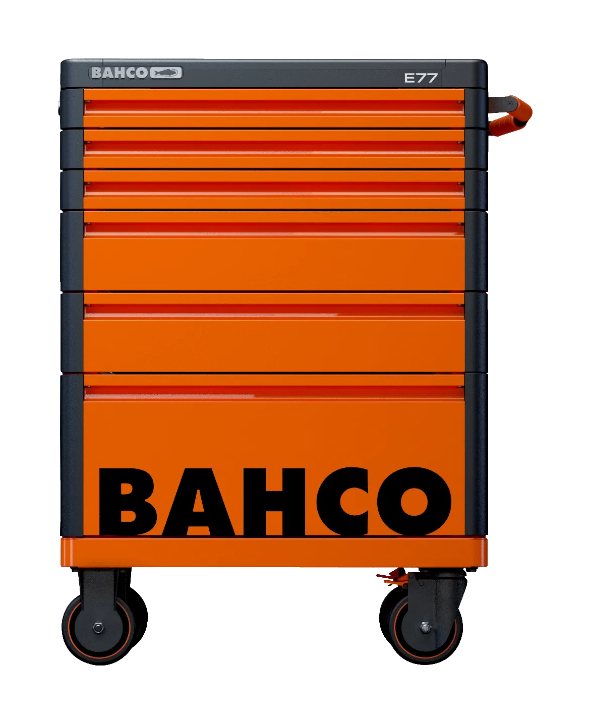 Bahco 1477K6 E77 Premium 6 Drawer Orange Mobile Roller Cabinet