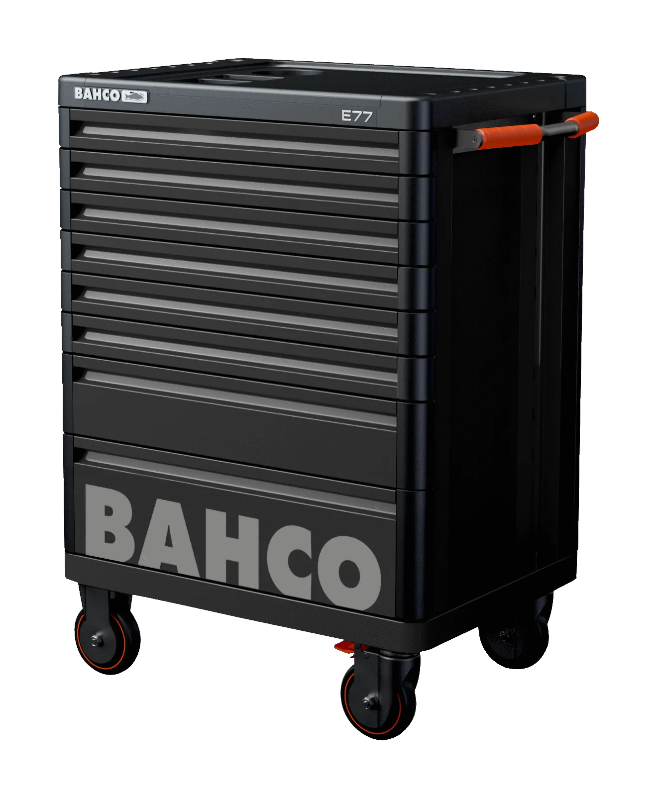 Bahco 1477K8BLACK E77 Premium 8 Drawer Black Mobile Roller Cabinet