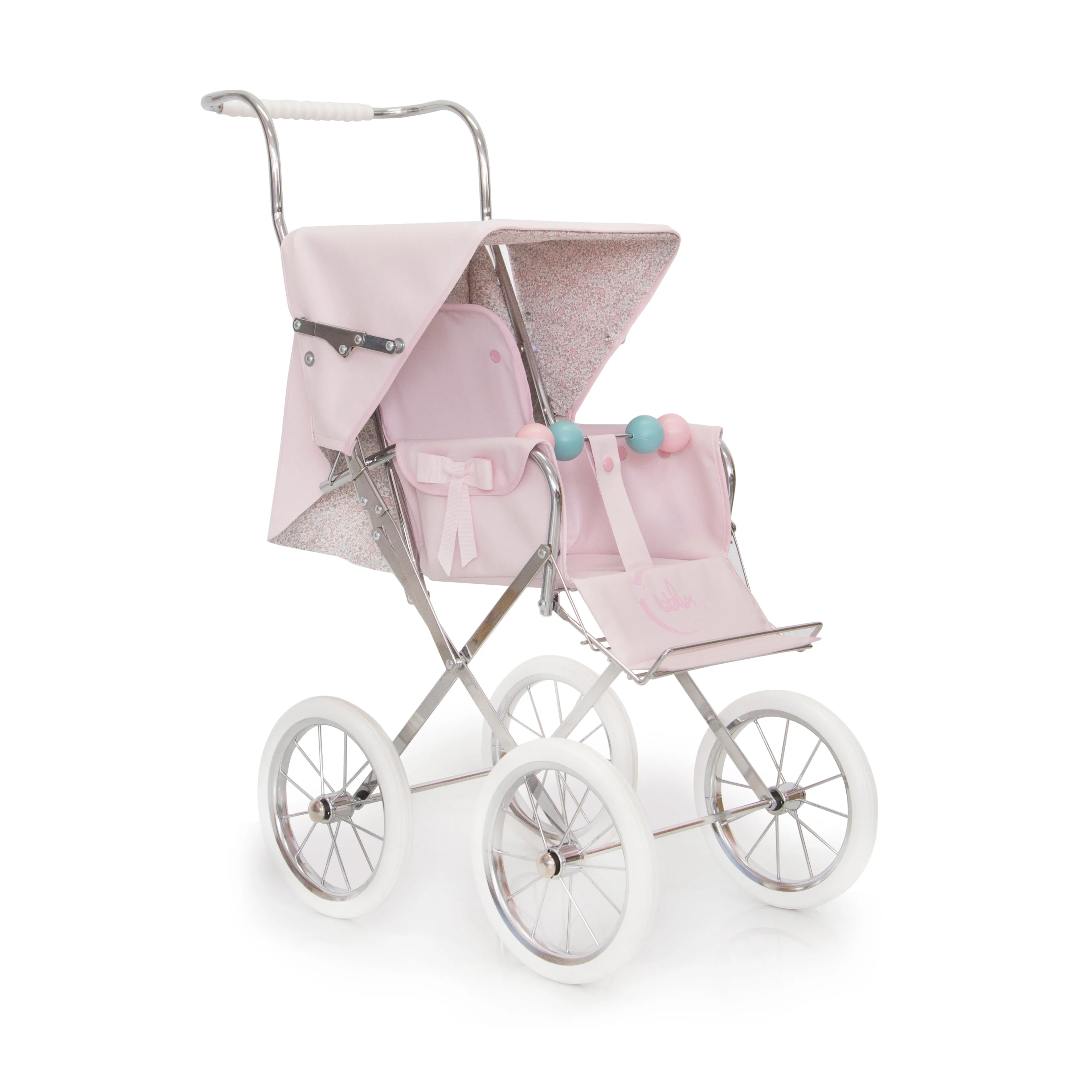 BebeLux 'Sweet Big' Pale Pink Spanish Doll's Pushchair & Bag 2311-SWEET