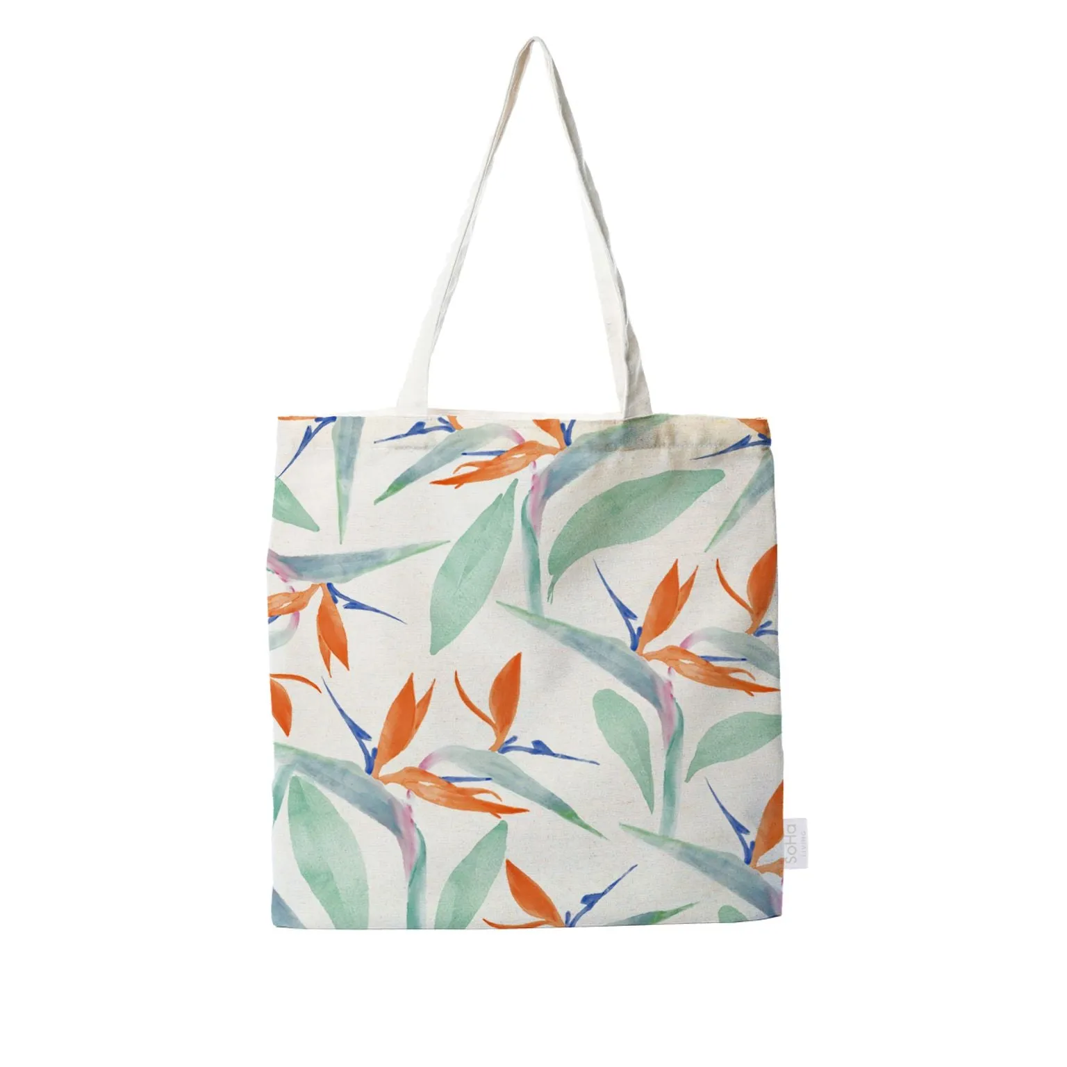 Bird of Paradise Watercolor Tote