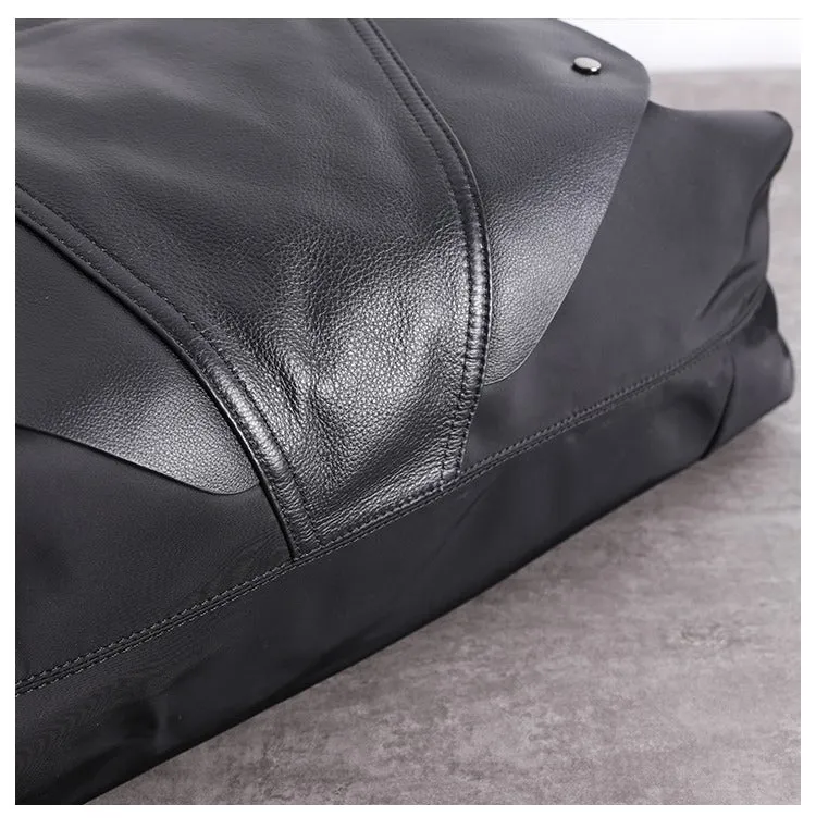 Black Nylon Duffle Bag for Women Black Nylon Crossbody Bag Womens Nylon Travel Bag