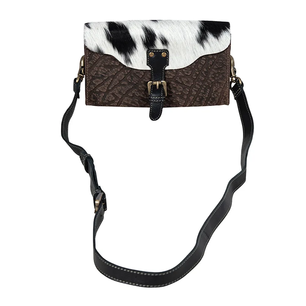 Blazing Bull Trail Leather & Hairon Bag