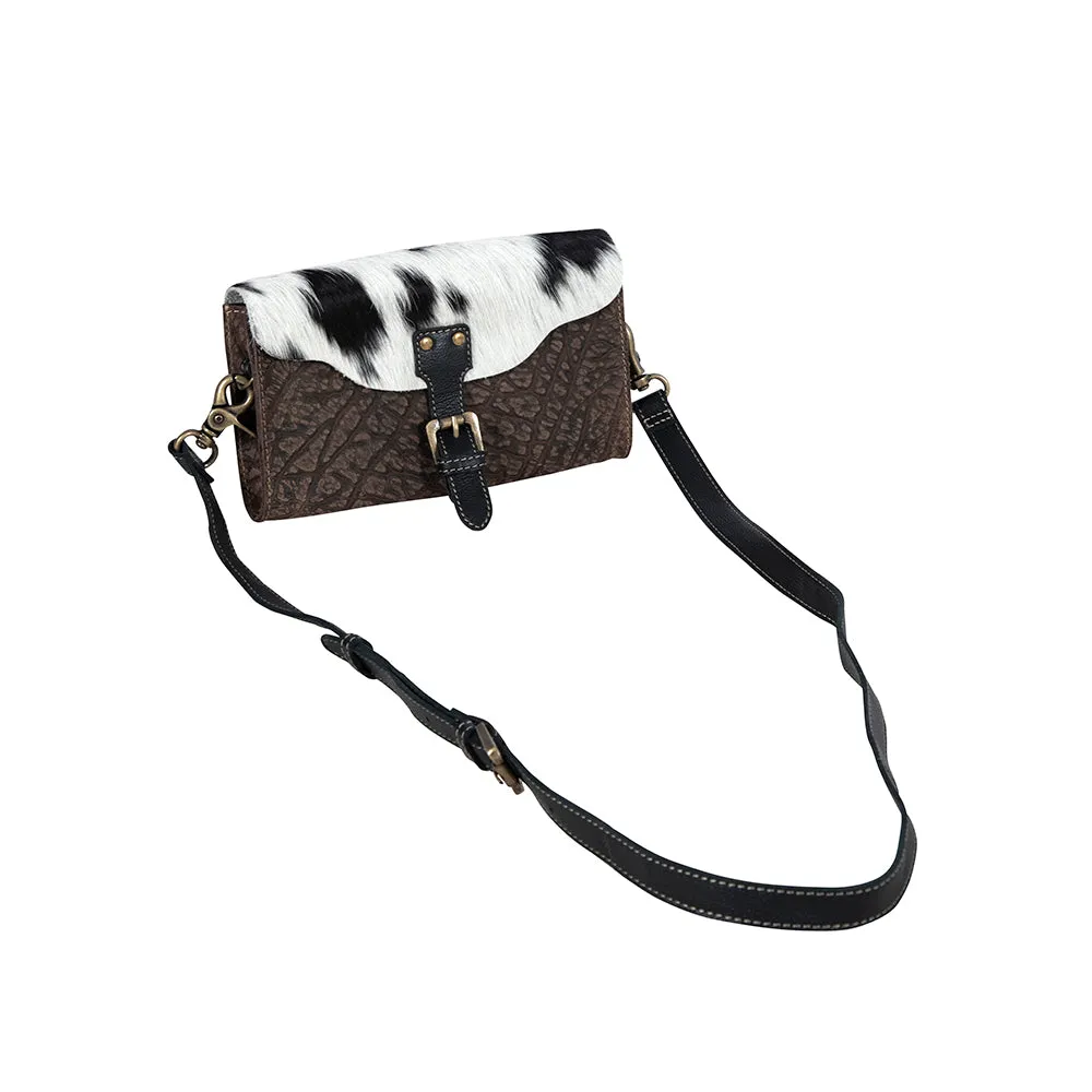 Blazing Bull Trail Leather & Hairon Bag