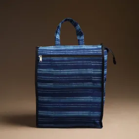 Blue - Handcrafted Cotton Shopping Bag 09