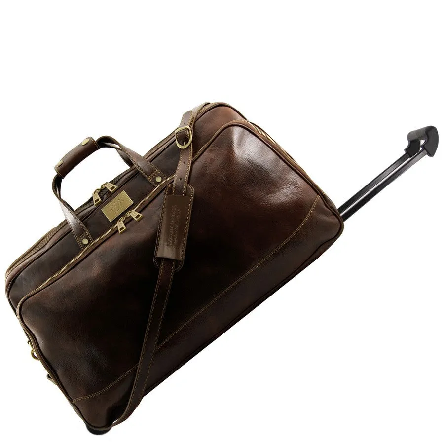 Bora Bora Large Leather Trolley Bag