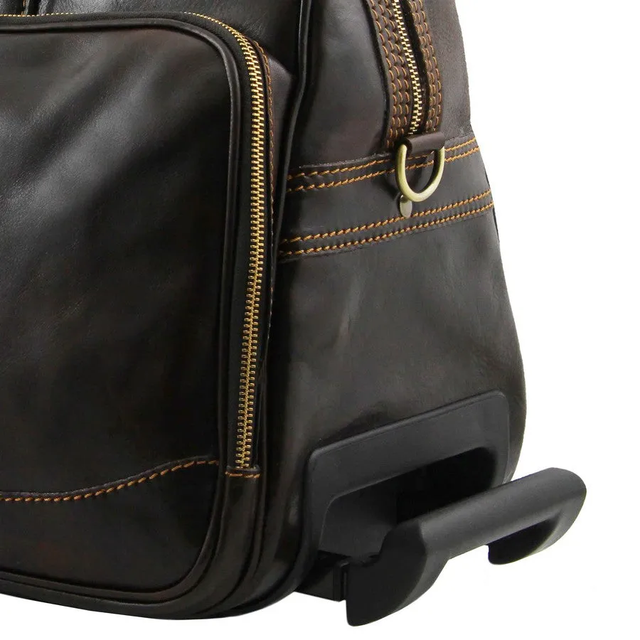 Bora Bora Large Leather Trolley Bag