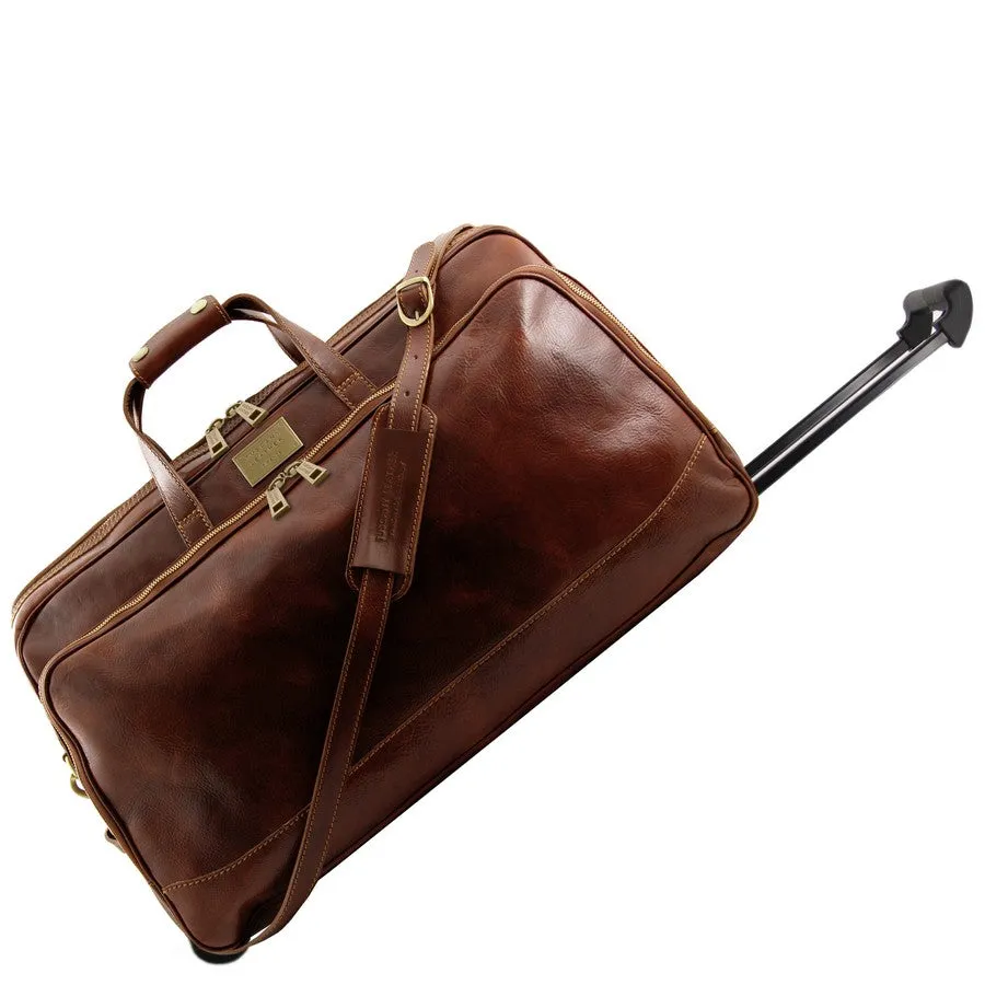 Bora Bora Large Leather Trolley Bag