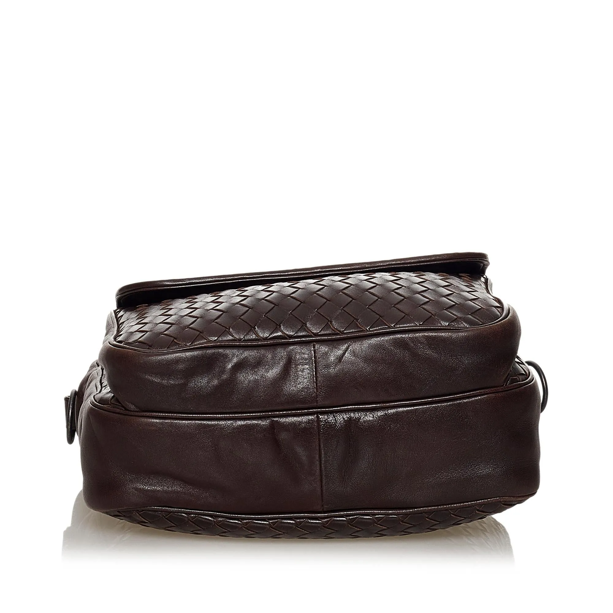 Bottega Veneta Intrecciato Leather Crossbody Bag (SHG-33424)