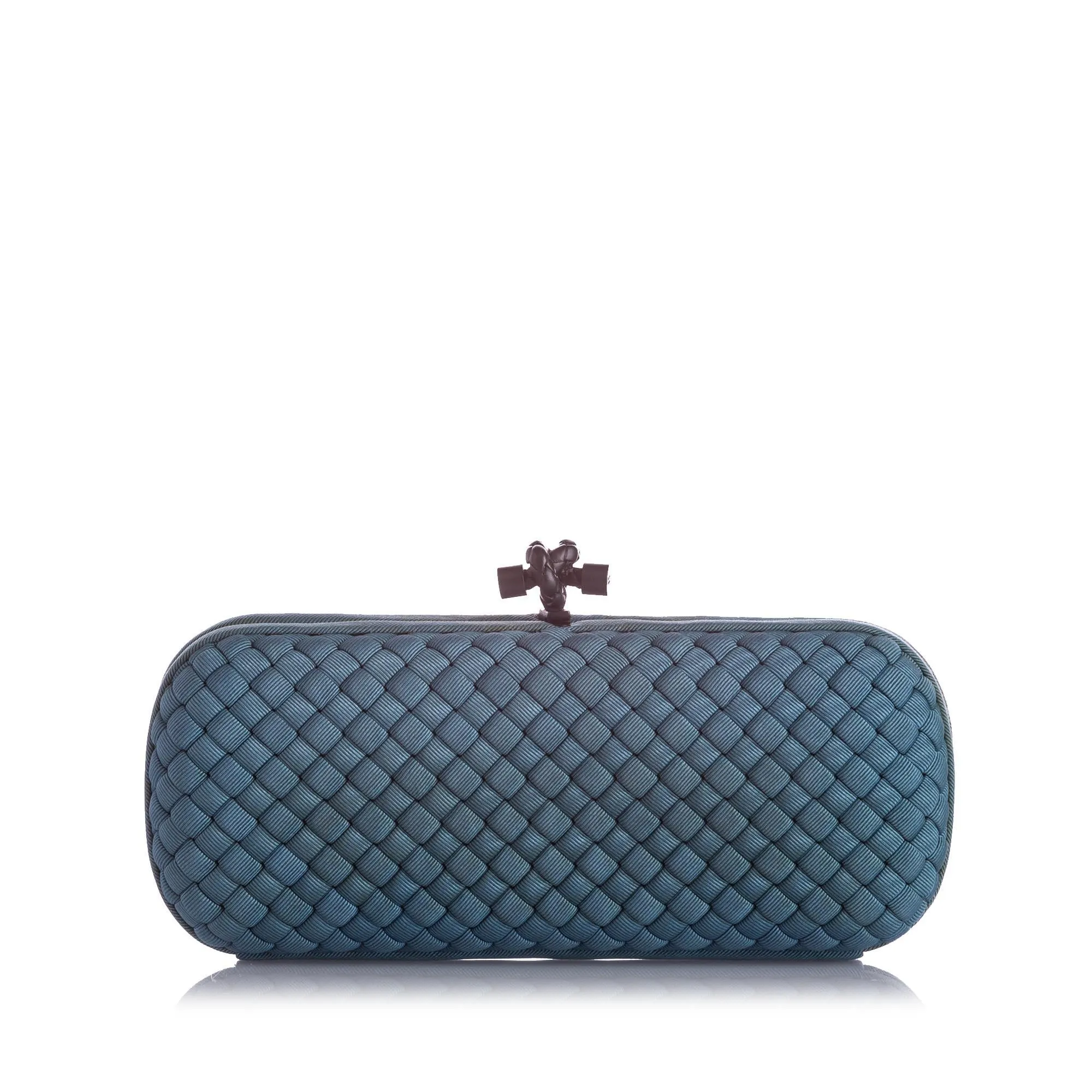 Bottega Veneta Knot Silk Clutch Bag (SHG-22721)