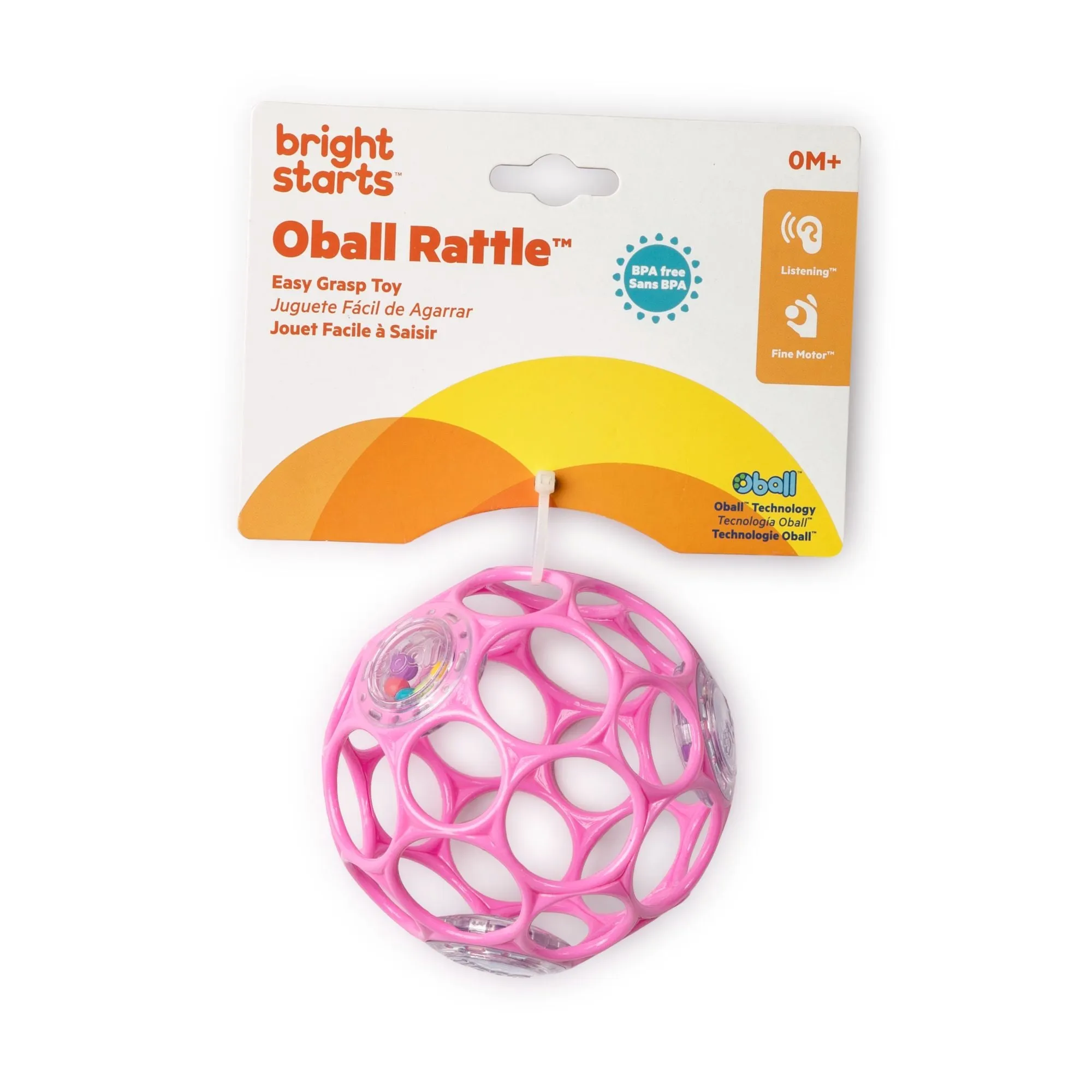 BRIGHT STARTS OBALL RATTLE BALL ASSORTED STYLES