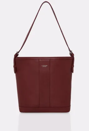 Burgundy Leather Tote Bag Montana